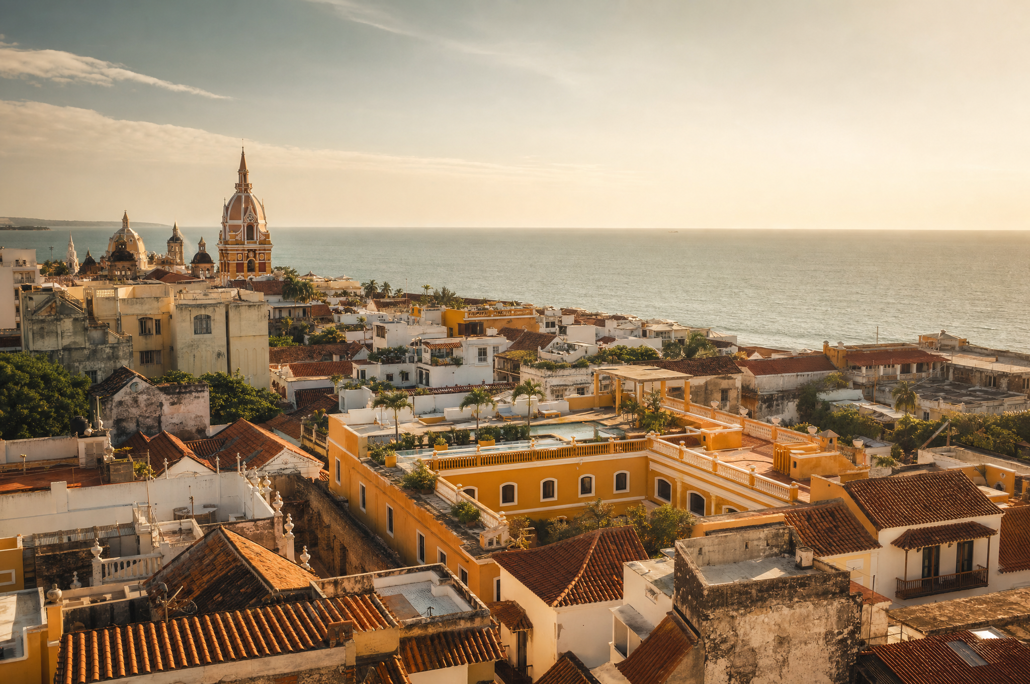 Cartagena, Colombia at golden hour